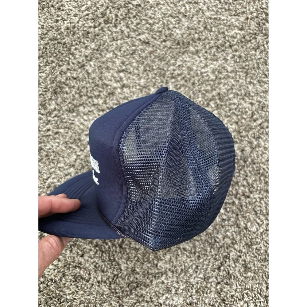 Vintage Yorkshire Inc SnapBack Mesh Back‎ Trucker Hat Capital Headwear Blue